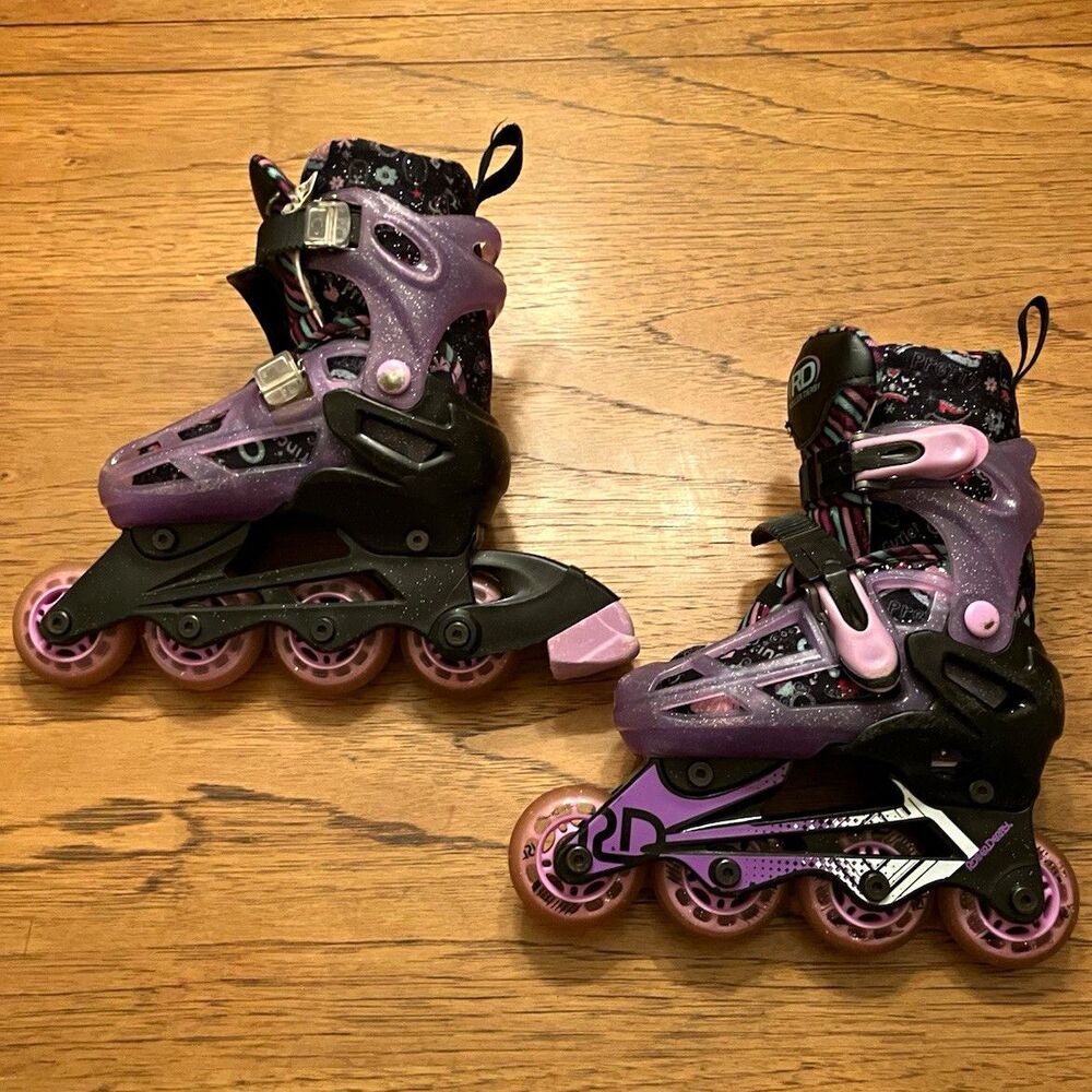 Roller Derby RD Youth Inline Skates Adjustable Size 12-2 Purple/Black